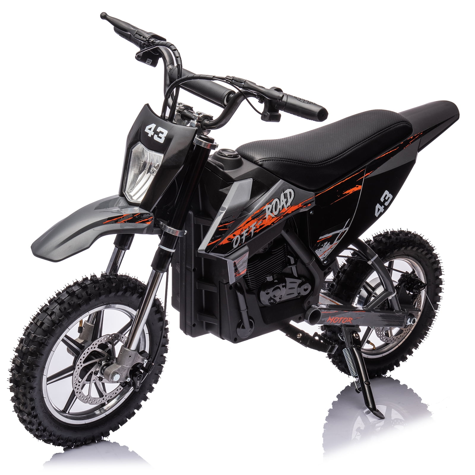 36V Electric Dirt Bike, Kids Ride on Motorcycle with LED Headlight