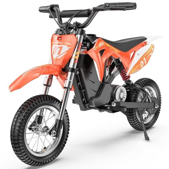 36V 350W Kids Electric Dirt Bike for Kids Aged 5-10, 15.5 MPH& 12-Mile Range Electric Motorcycle Ride on Dirt Bike 135 LBS Max Load