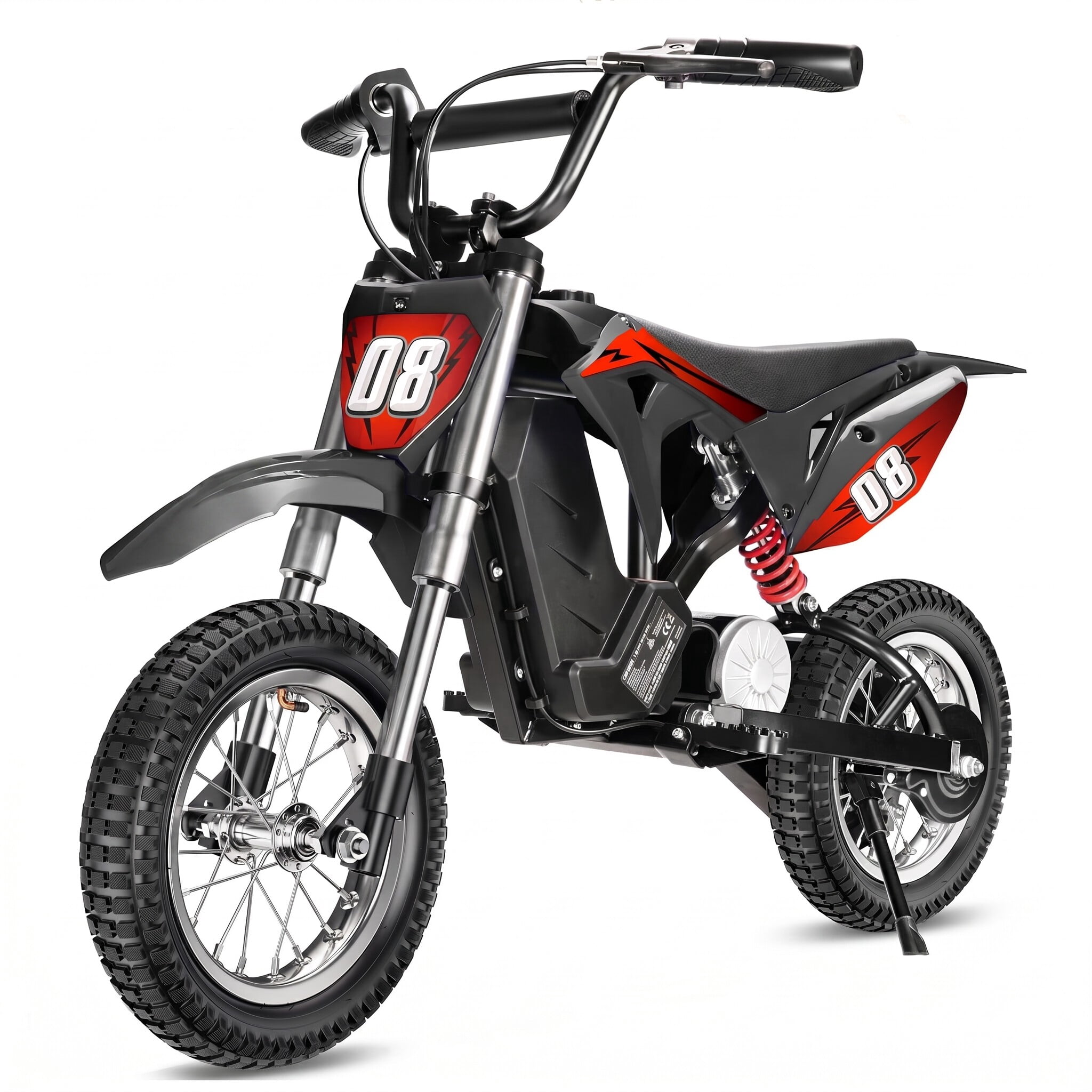 36V Kids Electric Dirt Bike,Fast Speed Electric Motorcycle up to 16 mph & 10 Miles Long-Range, 3-Speed Modes, Twist Grip Throttle, Dual Suspension & Brakes for Kids Ride on Toys,Red