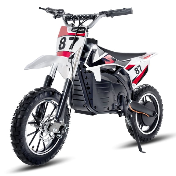 36V Kids Electric Dirt Bike for Ages 6–12, 500W Youth Off-Road Motorcycle, 17 mph, 3-Speed Modes, 7.8Ah Removable Battery, Suspension & Disc Brakes