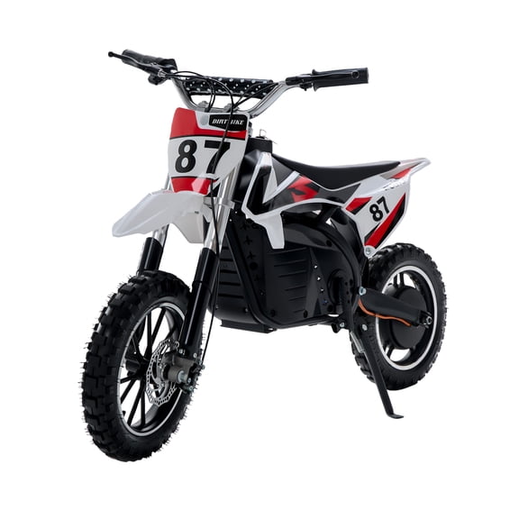 36V Kids Electric Dirt Bike for Ages 612, 500W Youth Off-Road Motorcycle, 17 mph, 3-Speed Modes, 7.8Ah Removable Battery, Suspension & Disc Brakes