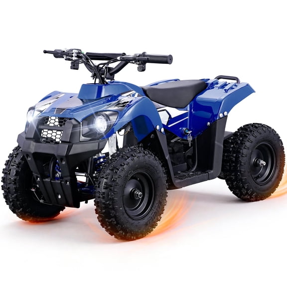 36V Ride on Toys, Electric 4-Wheeler for 13 years+ , Triple ShockAbsorbers,MAX Load 143 lbs,500W Powerd Motor,Blue