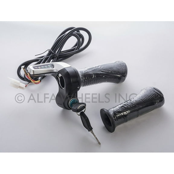 36V Universal Electric Scooter Bike Throttle w Indicator & Lock switch 36 Volts