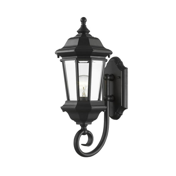36W 2 Led Outdoor Wall Sconce In Modern Style-33.25 Inches Tall And 4.5 Inches Wide Z-Lite 576M-2-Bk-Led