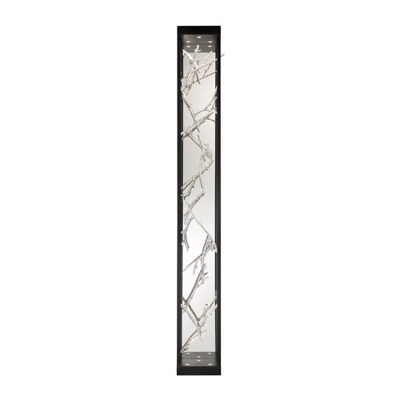 38638-022 Eurofase Lighting Aerie - 36W 6 LED Wall Sconce in Transitional Style - 6 Inches Wide by 48 Inches High-Black/Silver Finish