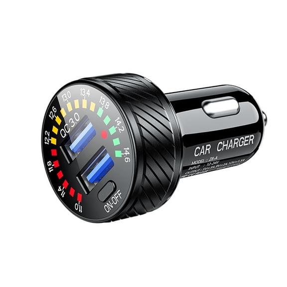 36W Car Cigarette Lighter Socket Dual USB Fast Charger Power LED Adapter Outlet TAPDRA Spare Part