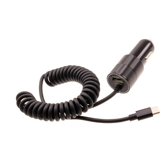 36W Fast Car Charger for OnePlus 9/10/Pro/11 5G/12/12R - USB-C Power Adapter Coiled Type-C Cable Extra USB Port DC Socket Quick Charge for OnePlus 9/10/Pro/11 5G/12/12R Phones