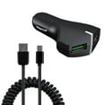 36W Fast Car Charger for Motorola Moto G Power 5G (2025) 2Port USB