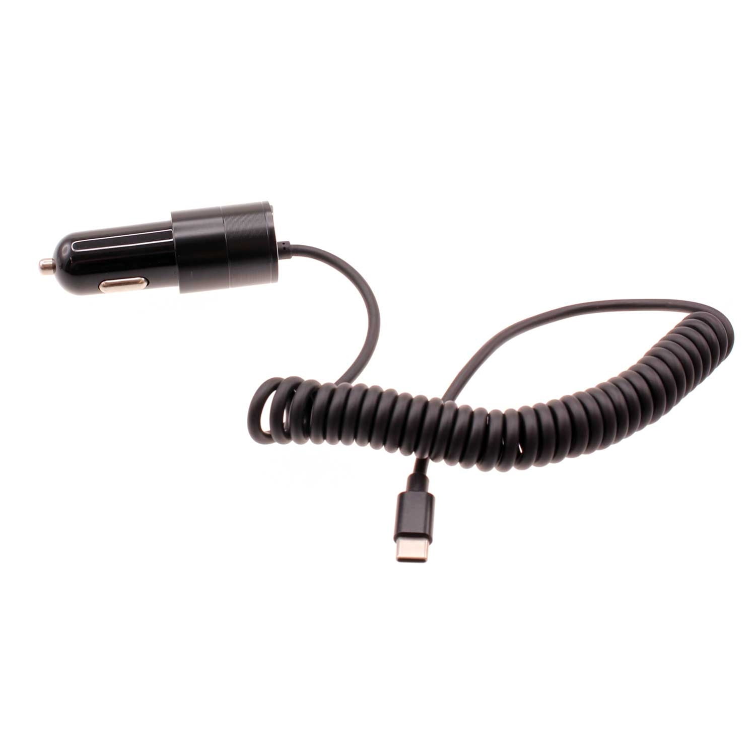 36W Fast Car Charger for Nokia C200, T20/T21 - USB-C Power Adapter Coiled Type-C Cable Extra USB Port DC Socket for Nokia C200, T20/T21