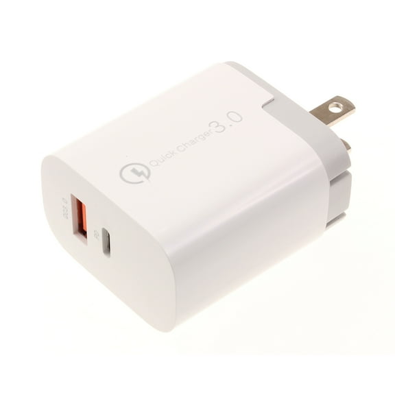 36W Fast Home Charger for Samsung Galaxy S20 Fan Edition Phone - 2-Port USB Type-C Port Travel Wall Power Adapter L5Z Compatible With Galaxy S20 Fan Edition Model