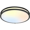 thumbnail image 1 of 36W LED Flush Mount Ceiling Light Fixture, 13inch LED Ceiling Light 3600LM, Modern Black Ceiling Light 2700K/3000K/4000K/5000K/6500K 5CCT, Dimmable Ceiling Lamp for Living Room Kitchen, 1 of 6