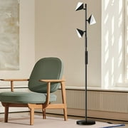 36W LED Tree Floor Lamp Modern Dimmable Lamp with Remote & Touch Control 4 Color Temperatures Rotatable LED Lights Light