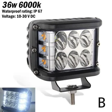 36W Motorcycle Work Light LED Spotlight Bar Night Driving Lamp Waterproof Headlight For Truck Off Road Night Driving Light I4A8
