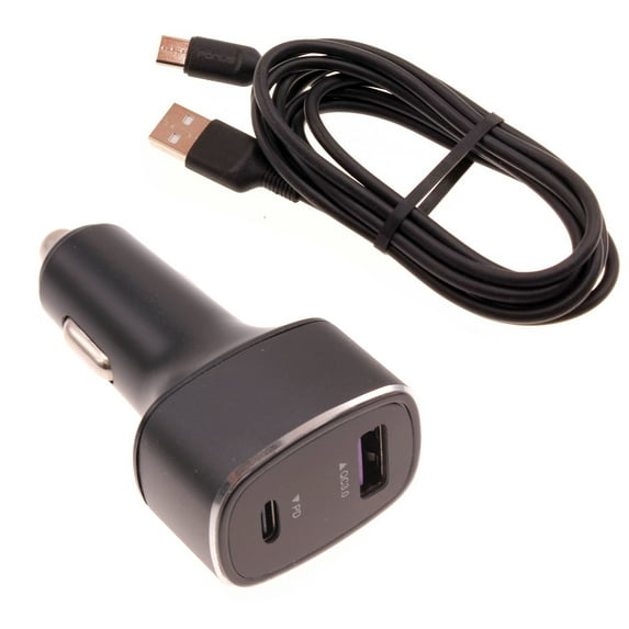 36W PD Fast Car Charger for Samsung Galaxy Z Fold5/Flip5 Phones - 6ft USB-C Cable 2-Port Long Cord Power Adapter Type-C Wire Compatible With Galaxy Z Fold5/Flip5 Models