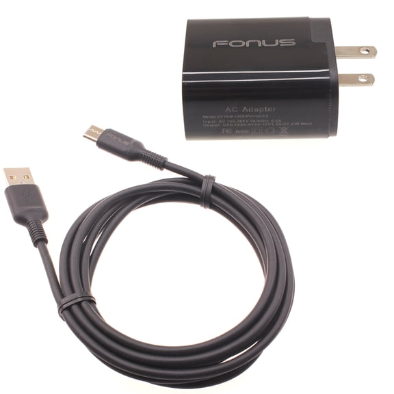 36W PD Home Charger Fast Type-C for Motorola Razr (2023)/(2024)/Plus (2023)/(2024) - 6ft Long Cable USB-C Power Cord QC3.0 Adapter Wall AC Plug