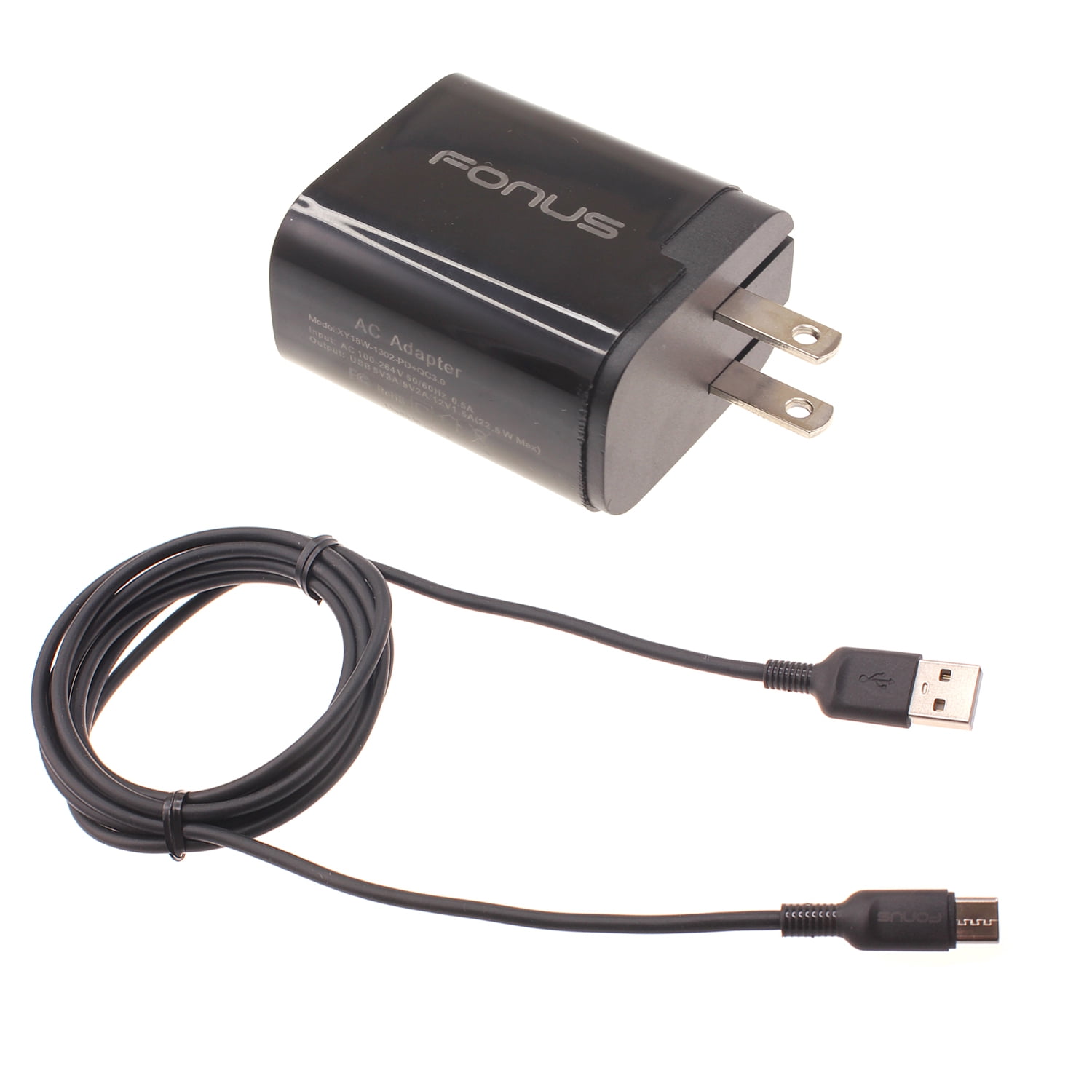 36W PD Home Charger Fast Type-C for Samsung Galaxy A06/A16 5G/A26 5G/A36 5G/A56 5G - 6ft Long Cable USB-C Power Cord QC3.0 Adapter Wall AC Plug