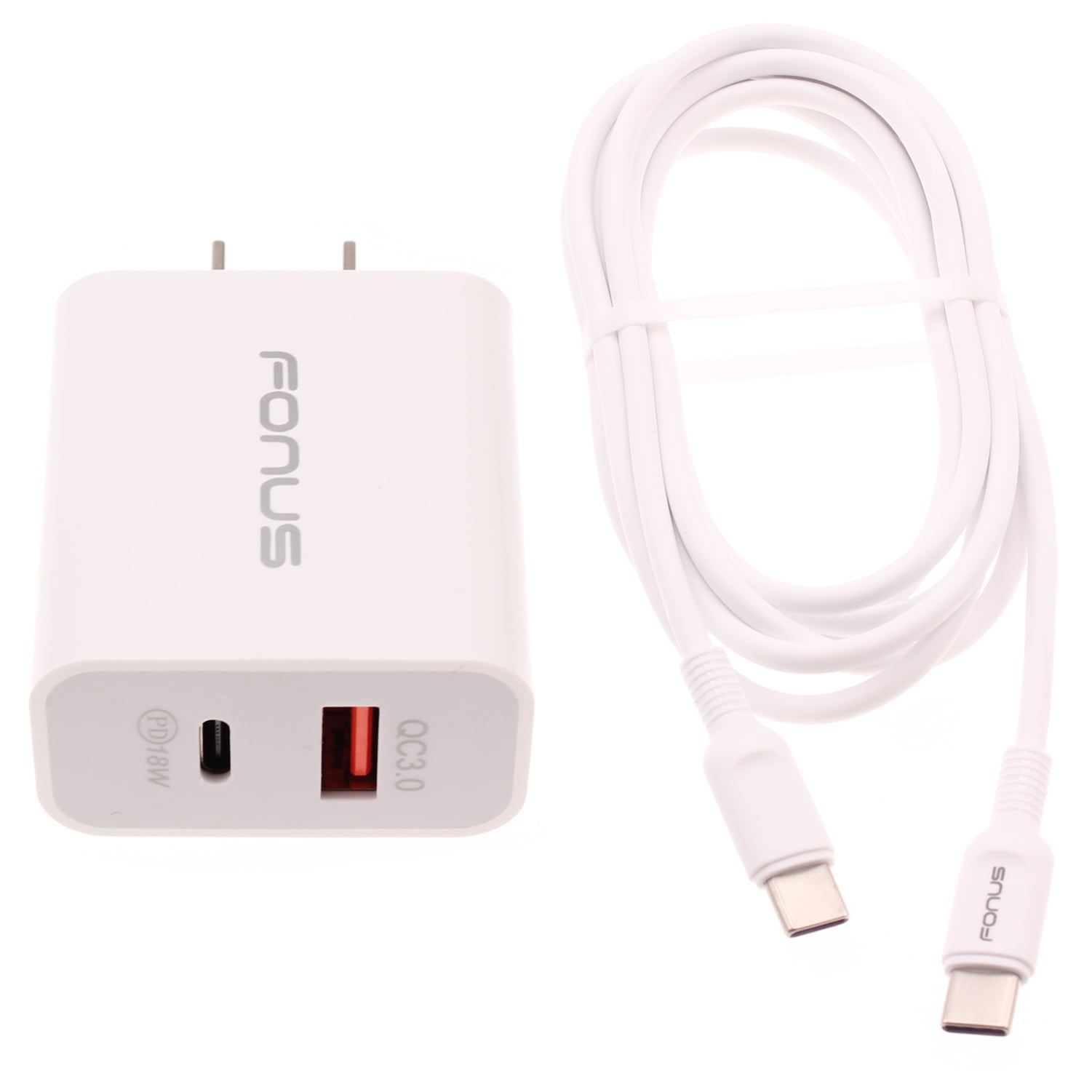 36W PD Home Charger for Nokia C300, G100, C110, G310 5G Phones - Fast Type-C 6ft Long Cable USB-C Power Cord QC3.0 Adapter for Nokia C300, G100, C110, G310 5G Models