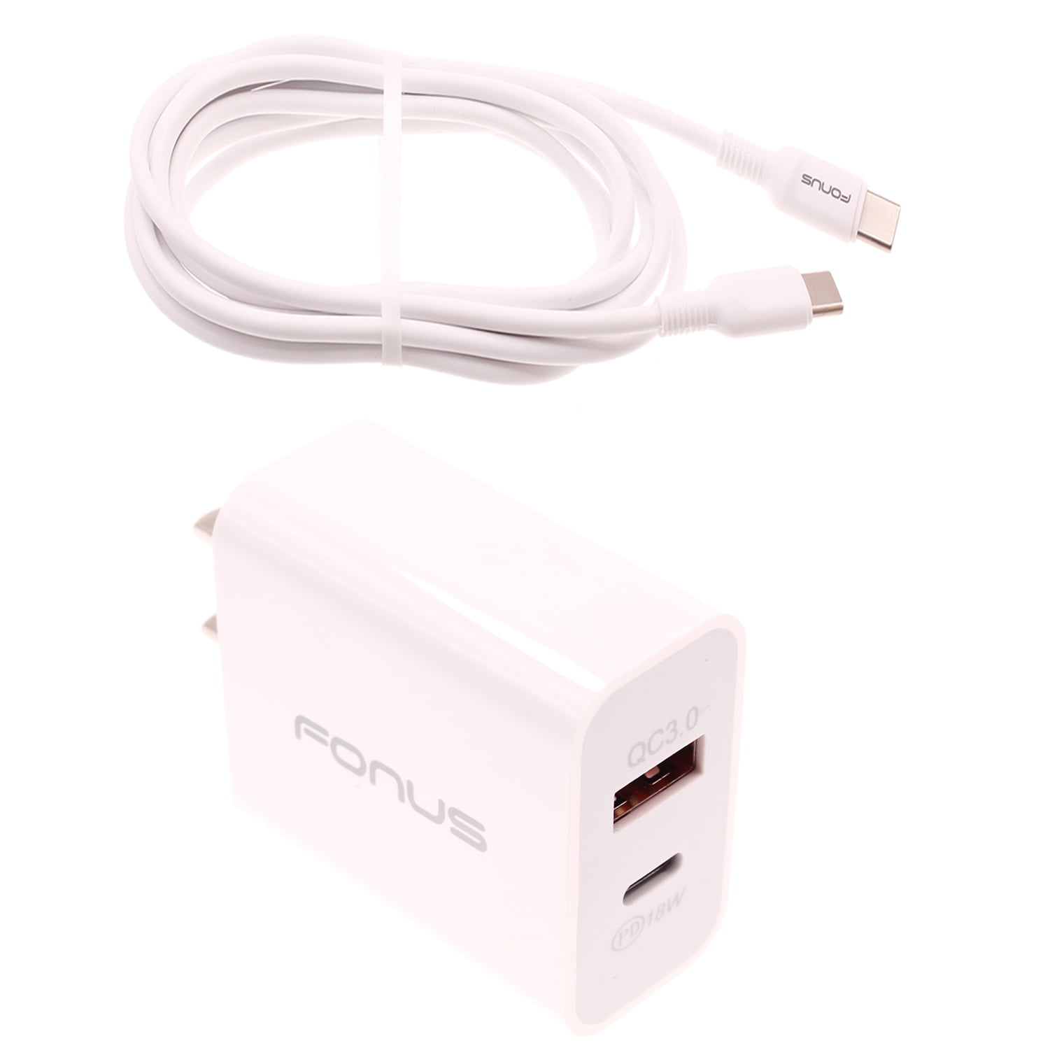 36W PD Home Charger for Nokia G50/G10/G20 - Fast Type-C 6ft Long Cable USB-C Power Cord QC3.0 Adapter Wall for Nokia G50/G10/G20