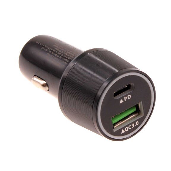 36W Quick Car Charger for Samsung Galaxy S22/Ultra/Plus Phones - 2-Port USB Type-C PD Power Adapter DC Socket Plug-in Compatible With Samsung Galaxy S22/Ultra/Plus