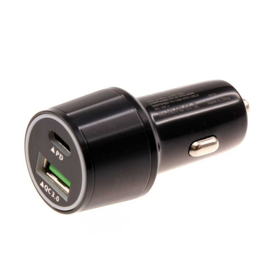 36W Quick Car Charger for Samsung Galaxy Z Fold4 Phone - 2-Port USB Type-C PD Power Adapter DC Socket A1R Compatible With Galaxy Z Fold4 Model
