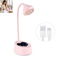 thumbnail image 1 of 36W Rechargeable UV Nail Lamp, Lotus Flower Shape Gel Nail Light with Auto Sensor Heart Base, Portable Desktop Nail Dryer for Gel Polish Press On Nails Nail Tips DIY Home Salon Manicure Tools,Pink, 1 of 10