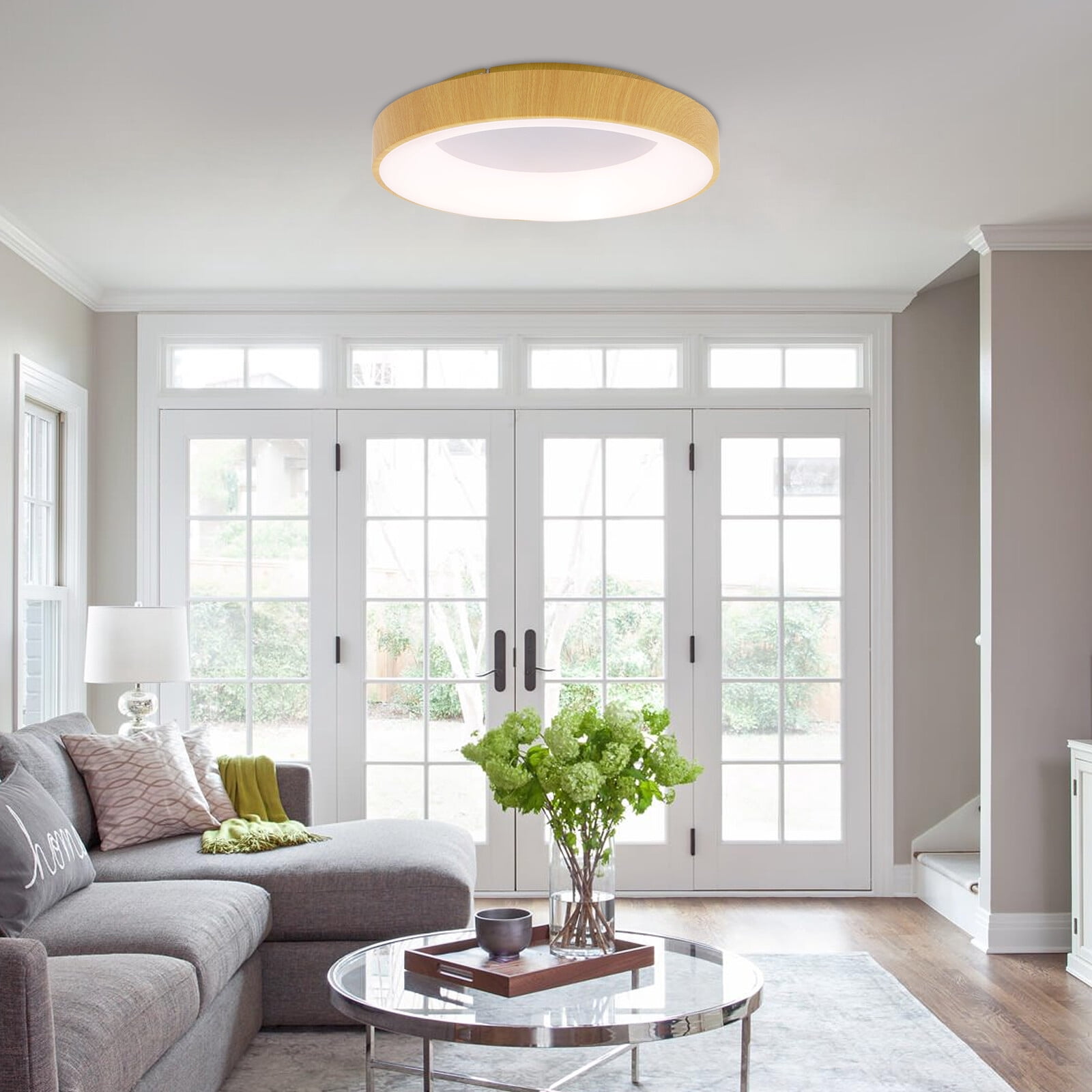 36W Round Ceiling Light Fixture LED Ceiling Light Minimalist Round Ceiling Lamp Dimmable Lighting Fixture