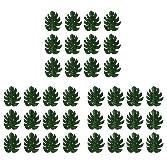 36X Artificial Tropical Palm Leaves Jungle Decoration Animal Summer Hawaiian Wedding Home Table Decor S