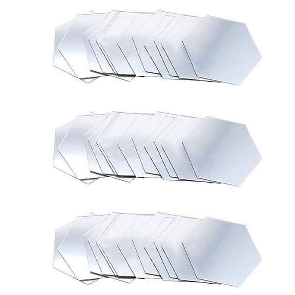 36X Bedroom Living Room Detachable Waterproof Self-Adhesive DIY Wall Stickers (Silver)