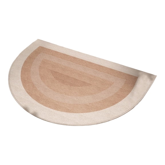 36X24 Inch Thick Coir Half Round Doormat, Durable Hallway Rug, New Housewarming Gift, Mud Removal Doormat, Neutral Stylish Semi Circle Floor Pad for Interior Vestibule, Exterior