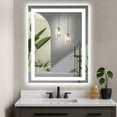 thumbnail image 1 of 36X24 LED Bathroom Mirror with Lights, Anti-Fog, Dimmable, Backlit & Front Lit, Lighted Bathroom Vanity Mirror for Wall, Memory Function, Tempered Glass, Shatter-Proof, 1 of 9