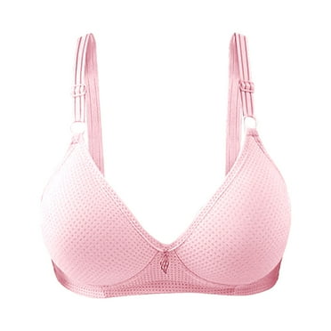 36c Bra Pack Bras For Women Push Up Wireless Solid Color Underwear Adjustable Breathable Comfort Support Anti Drop Bra