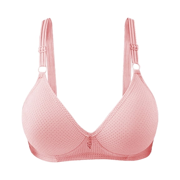 36c Bra Pack Bras For Women Push Up Wireless Solid Color Underwear Adjustable Breathable Comfort Support Anti Drop Bra