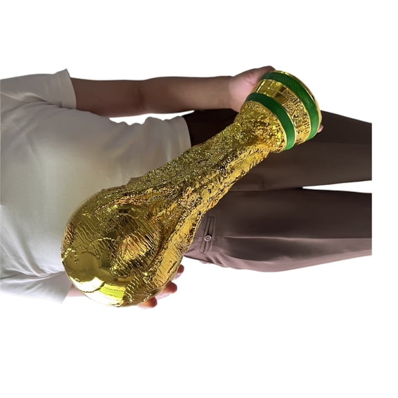 36cm/14.2inch 2026 World Cup Built to Soccer Champion Game Fans Last Perfect for Desk Display Office Dcor Football Memorabilia Souvenir,Gold,World Cup