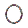 thumbnail image 1 of 36cm Ethnic Style Linen Car Steering Wheel Cover Multicolor Printing Pattern, 1 of 6