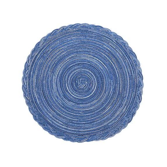 36cm Ramie Yarn Dining Table Placemat Heat Insulation Pad Large Round Table Mat Waterproof Oil Resistant Kitchen Protection Decor for Restaurant Home Hotel Coffee Table Setting