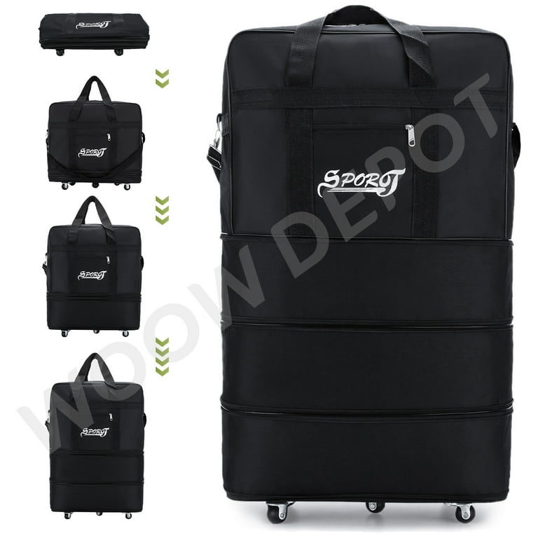 W O O W D E P O T 36in Expandible Rolling Suitcase w/ 3-layer
