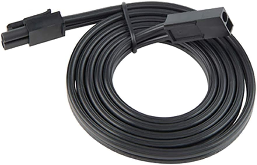 36in Extension Joiner Cable for Line Voltage Puck Light in Black