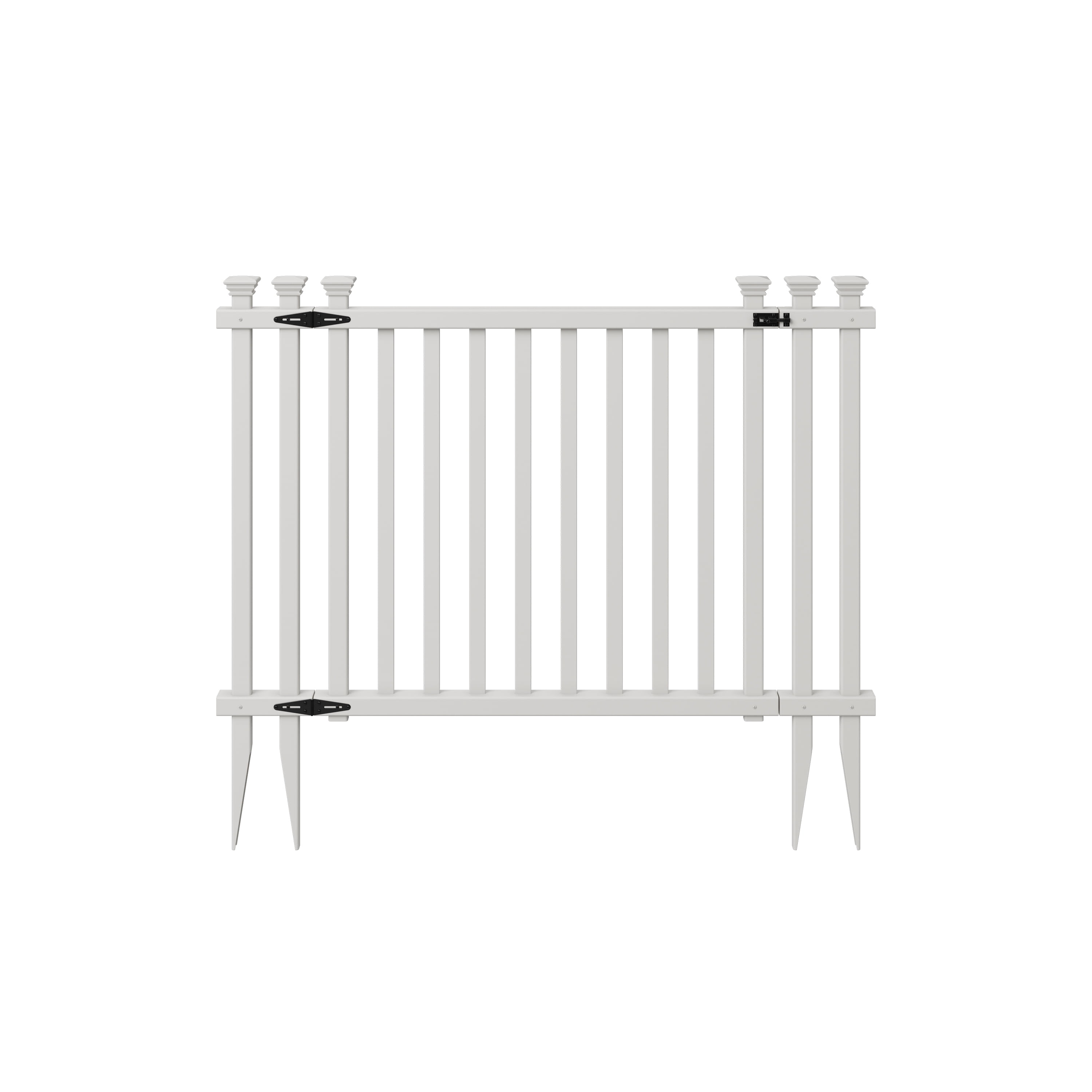 Baskenridge 3-ft White Vinyl Picket Fence Gate Kit