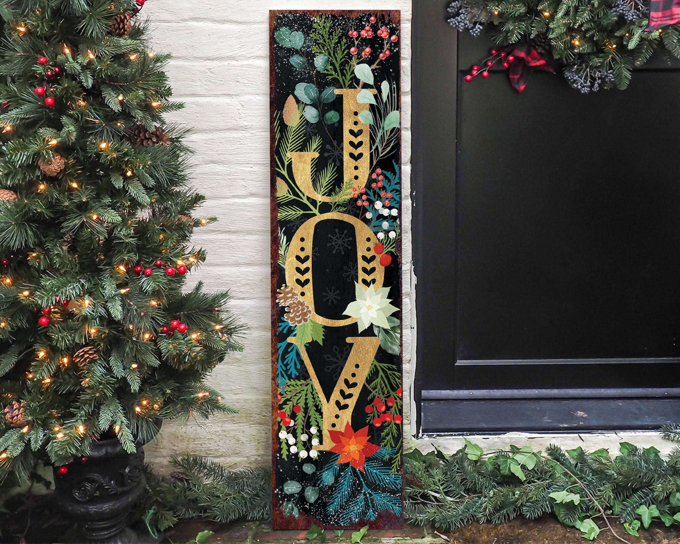 36in Joy to the World Christmas Porch Sign Front Porch Christmas