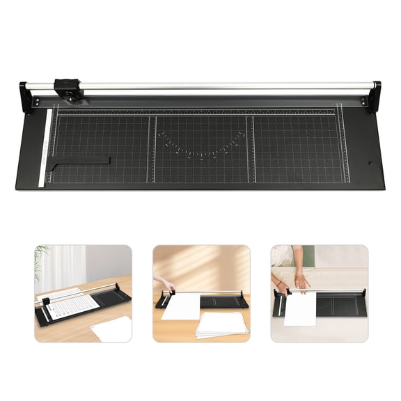 36in Paper Cutter, Office Paper Trimmer, Precision Rotary Paper Cutting Tool, Straight Paper Trimmer