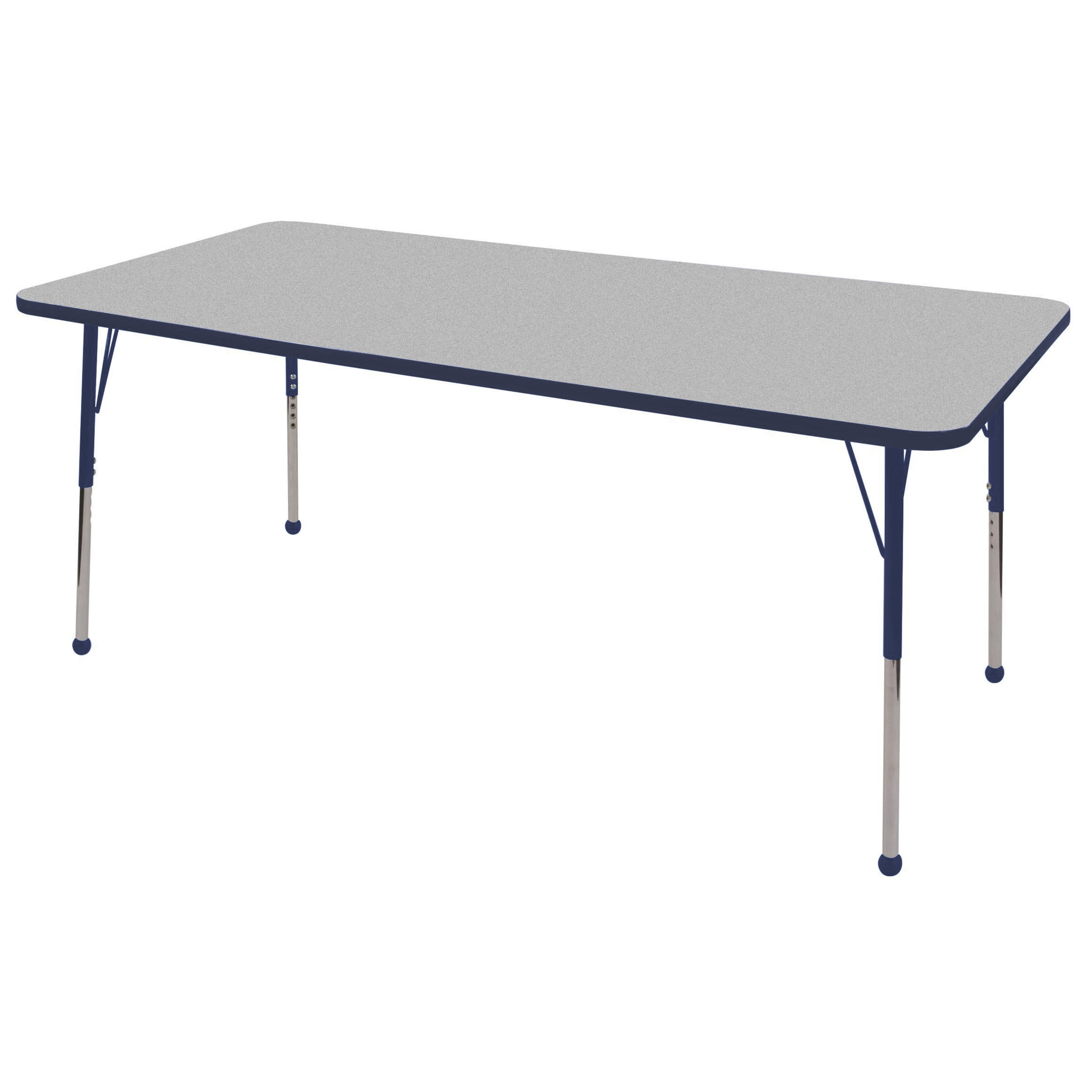 ECR4Kids 9 Piece 72'' x 36'' Rectangular Classroom Table and 10'' Chair ...