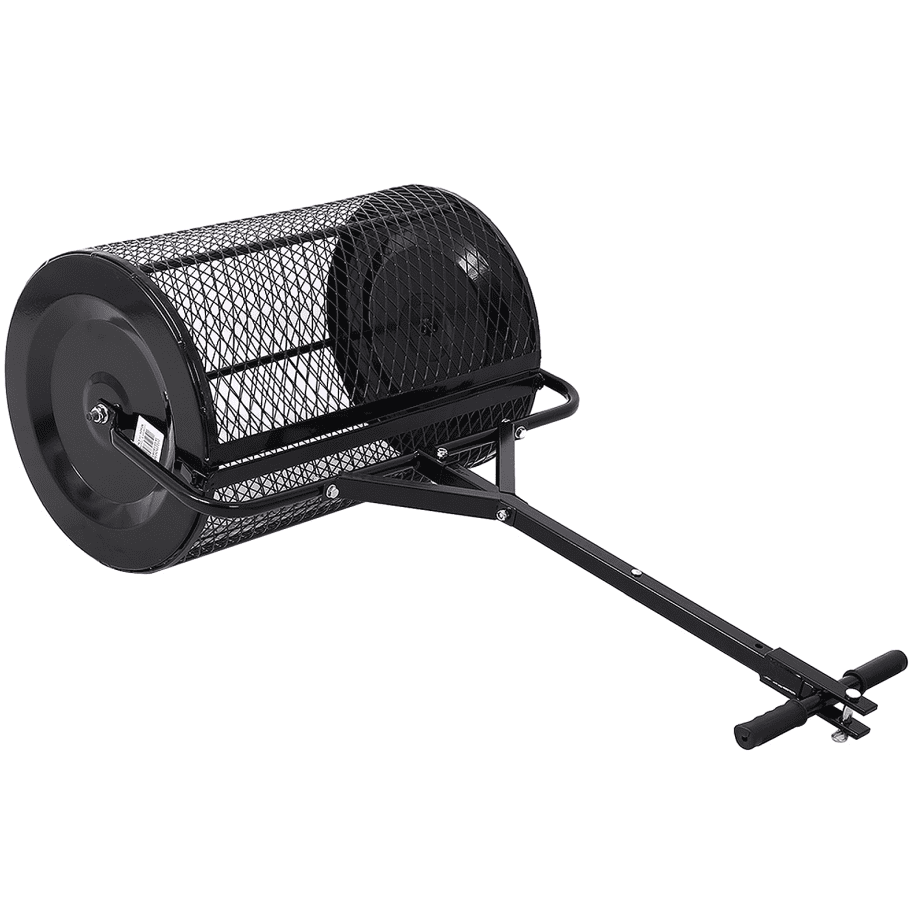 36inch 2-in-1 Peat Moss & Compost Spreader with ATV T-Handle, Metal Mesh