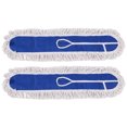 thumbnail image 1 of 36inch Commercial Dust Mop Pads for Floor Cleaning, Cleaning Office Garage Hardwood Warehouse Factory Mall 2PCS Blue, 1 of 7