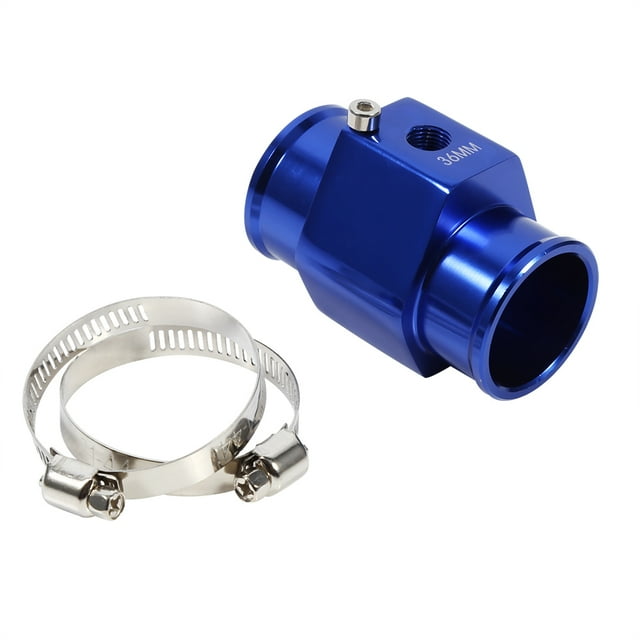 36mm Blue Water Temperature Joint Pipe Temp Sensor Gauge Radiator Hose