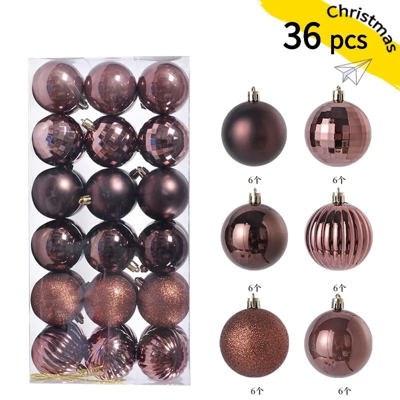 36p Christmas Alien Ball Pendant Christmas Tree Decoration Pendant Set ...