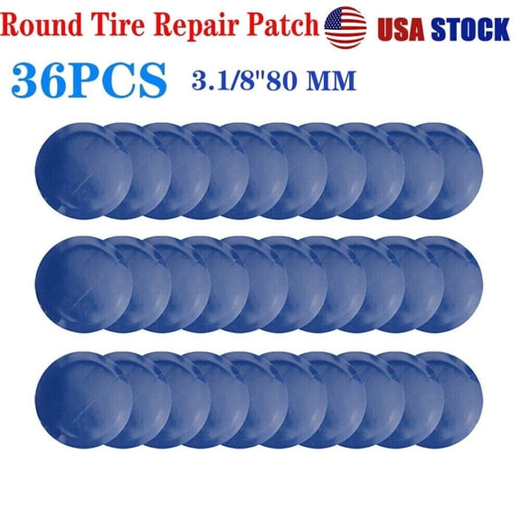 36pc Round Repair Tire Patches Large 3-1/8"(80mm) For Truck Off-road Bicycles