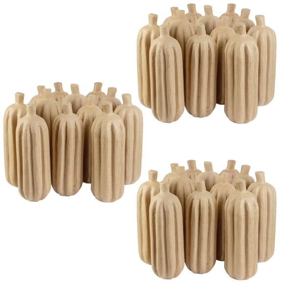 36pc Unfinished Kraft Paper Mache Tall Pumpkins - for Fall Events - Factory Direct Craft