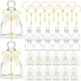 thumbnail image 1 of 36pcs/ 12 Sets Holy Water Bottle Baptism Favors for Guest Catholic Holy Bottle with Cross Rosary Bow 50ml Empty Glass Water Container for Communion Christian Church Wedding Baptism, 1 of 5