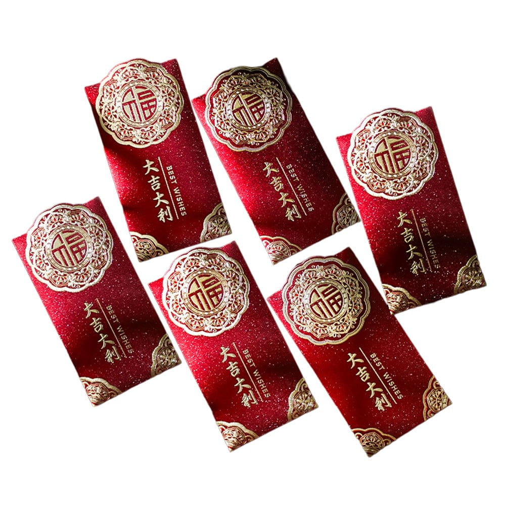 36pcs 2025 Spring Festival Red Packets, Year of the Snake, New Year Red