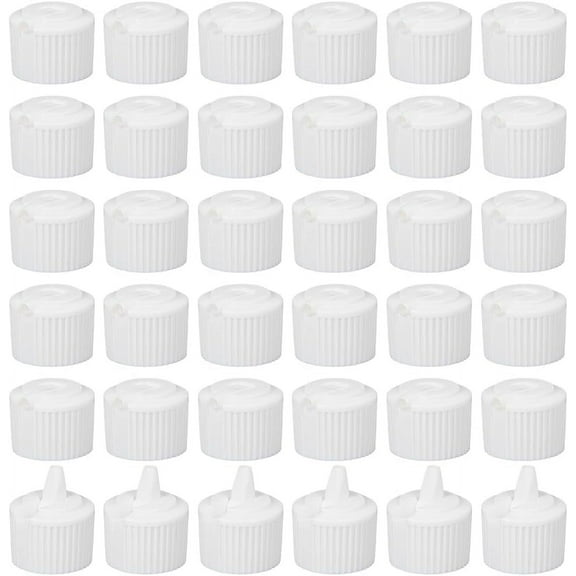36pcs 24/400 Flip Top Dispensing Cap White Replacement Bottles Caps Reusable Plastic Bottle Cap Flip Top Caps for Shampoo Moisturizer Squeeze Bottles Dispensing Caps - Inner Diameter 24mm diy